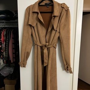 Camel trench coat